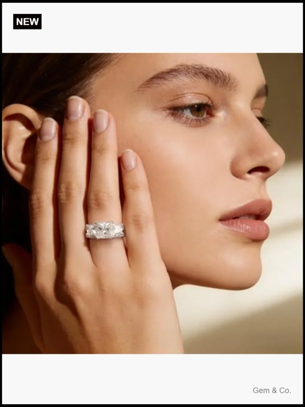 2.8CTTW Princess Cut Moissanite 3 Stone Engagement Wedding Ring Set Size 5-10
